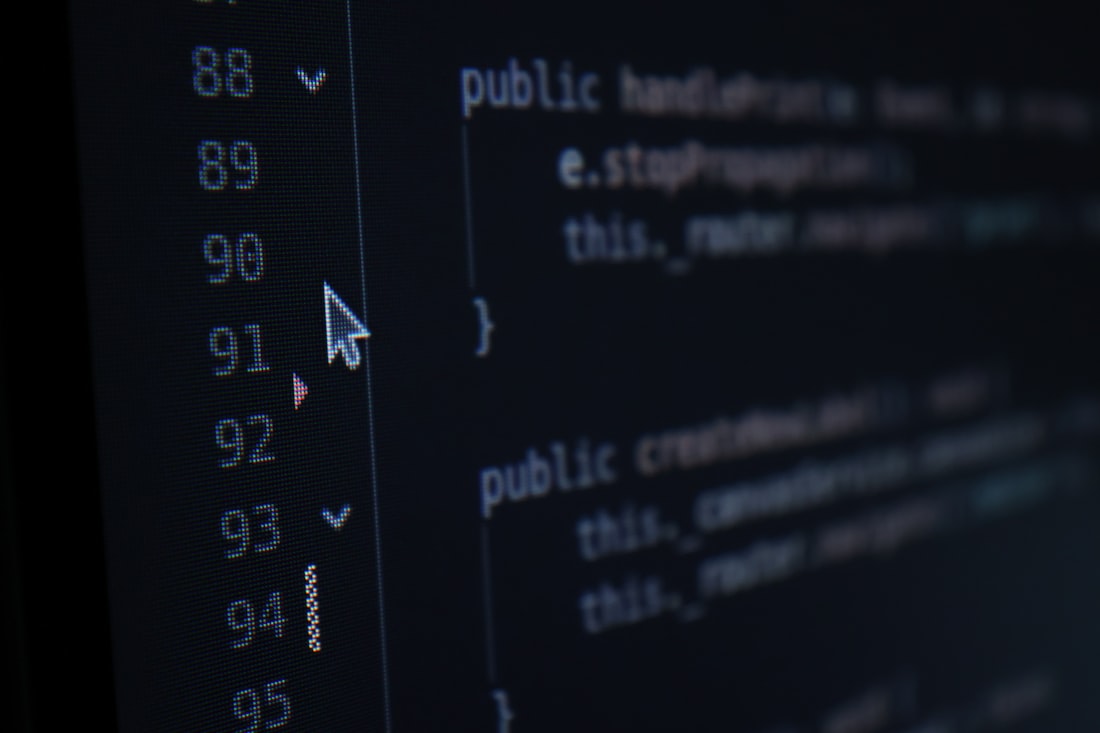 Code editor showing a software project